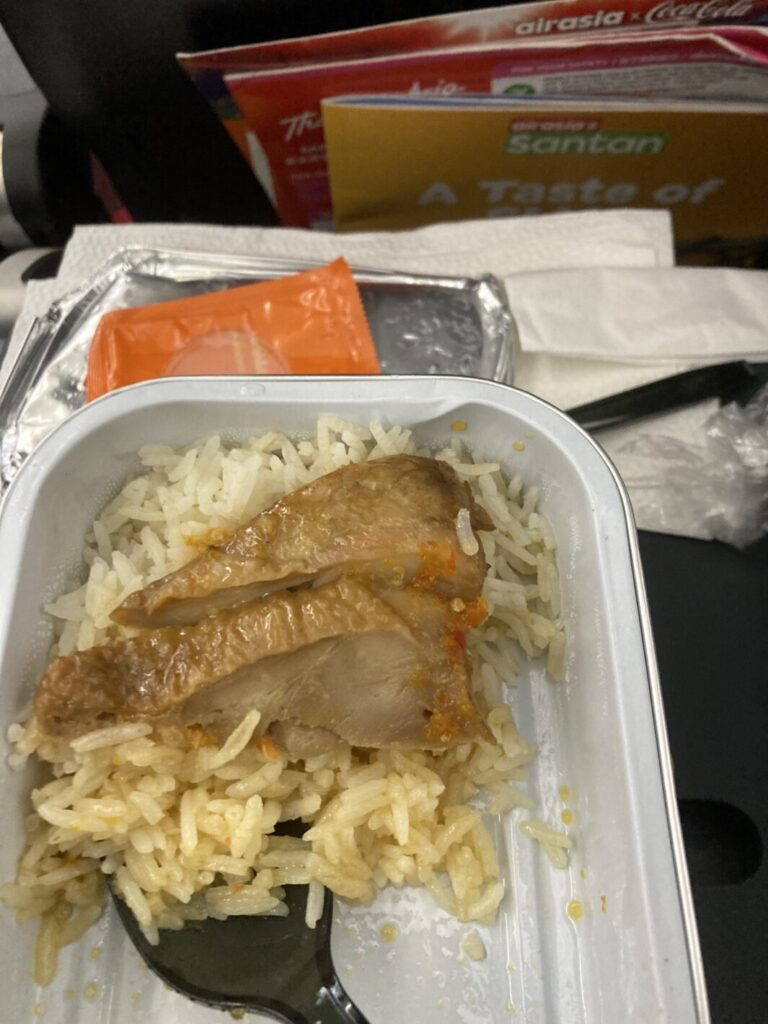 エアアジア機内食チキンライス